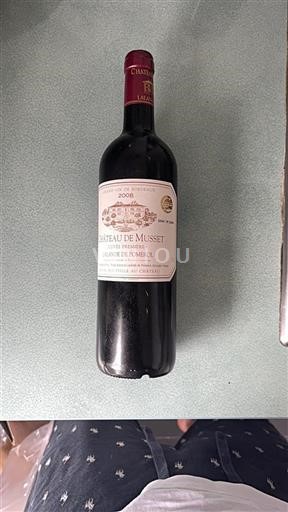 Burdeos Lalande-de-Pomerol Château Musset Première 2008