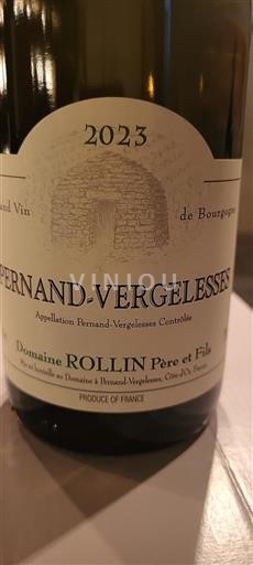 Burgundi Pernand-vergelesses Domaine Rollin Père et Fils 2023
