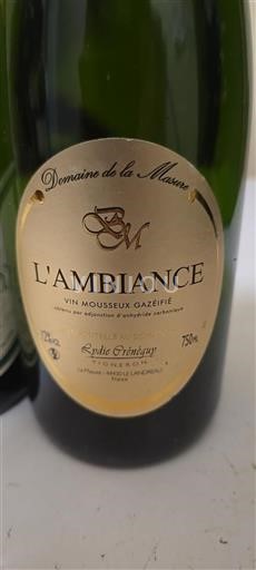 Loiredalen Ospecificerad Domaine La Masure L'Ambiance Icke årgångsbetecknad