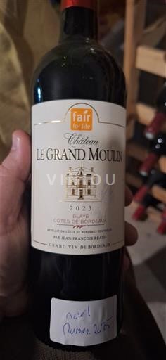 Bordo Blaje-kote-de-Bordo Château Le Grand Moulin 2023