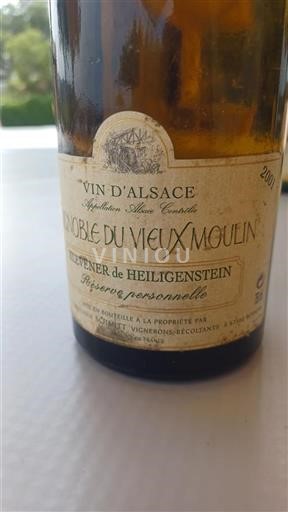 Alsace Heiligensteinin-Klevener Grand Cru Vignoble du Vieux Moulin Réserve Personnelle 2001