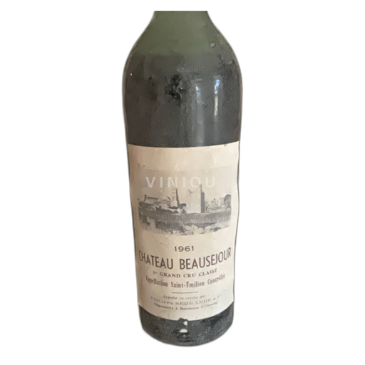 Bordeaux Saint-Émilion Château Beauséjour 1961