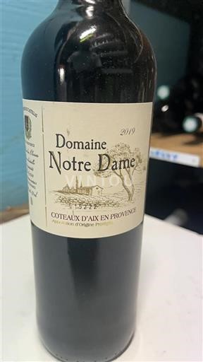 Provence Coteaux-d'aix-en-provence Domaine Notre Dame 2019
