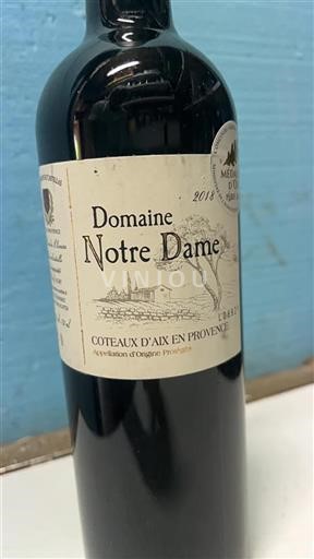 Provence Coteaux-d'aix-en-provence Domaine Notre Dame 2018