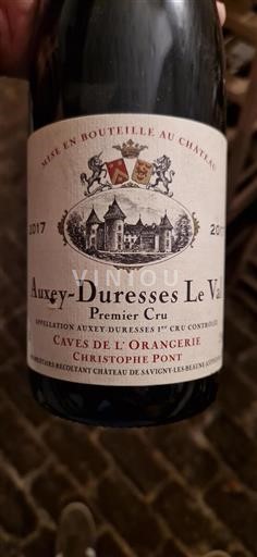 Burgund Auxey-Duresses Premier Cru Caves de l'Orangerie Le Val 2017