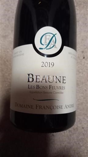Burgundi Beaune Domaine Françoise André Les Bons Feuvres 2019