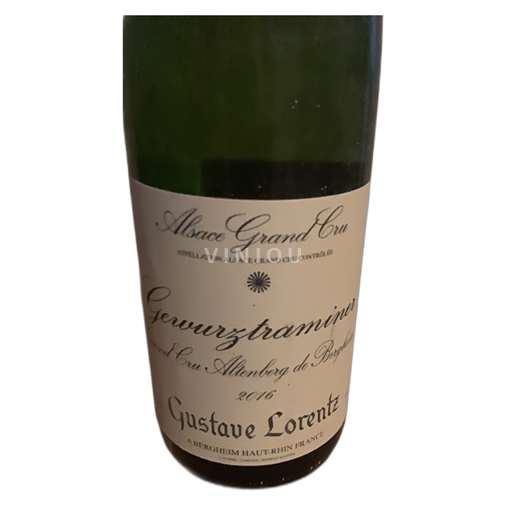 Alsace Gewurztraminer Grand Cru Gustave Lorentz GC Altenberg de Bergheim 2016