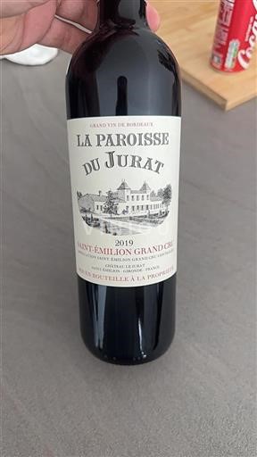 Bordeaux Saint-Émilion Grand Cru Grand Cru Le Jurat La Paroisse du Jurat 2019