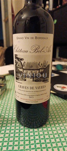 Bordeaux Graves-de-Vayres Château Bel-Air 2015