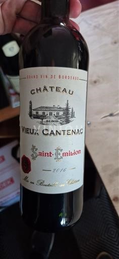 Bordeaux Saint-Émilion Château Vieux Cantenac 2016