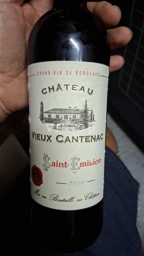 Bordeaux Saint-Émilion Château Vieux Cantenac 2016