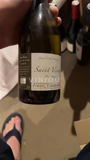 Burgundi Saint-Véran Domaine Frantz Chagnoleau Pré Jaux 2018
