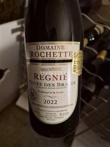 Beaujolais Régnié Domaine Rochette des Braves 2022