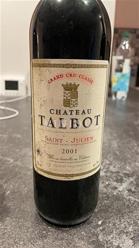 Bordéus Saint-Julien Grand Cru Château Talbot 2001