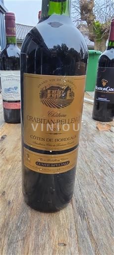 Bordeaux Côtes-de-Bordeaux Château Crabitan-Bellevue Spéciale 2015