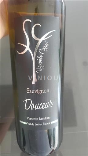 Vin Blanc sec Douceur Vignoble Cognet 2023 France Vallée de la Loire AOC