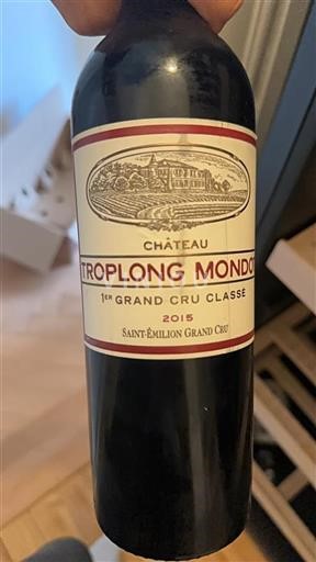 Bordeaux Saint-Émilion Grand Cru Troplong Mondot 2015
