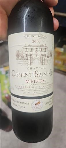 Bordeaux Médoc Cru Bourgeois Clément Saint-Jean 2014