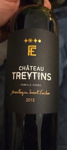 Bordeaux Montagne-saint-émilion Château Treytins 2015