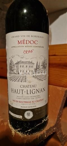 Bordeaux Médoc Château Haut-Lignan 1996