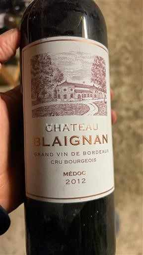 Bordeaux Médoc Cru Bourgeois Château Blaignan 2012