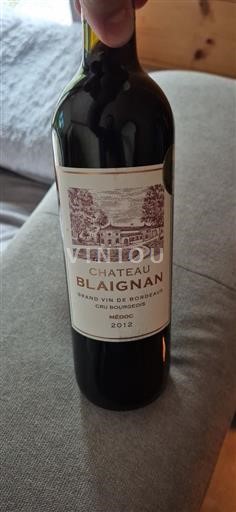 Bordeaux Médoc Cru Bourgeois Château Blaignan 2012