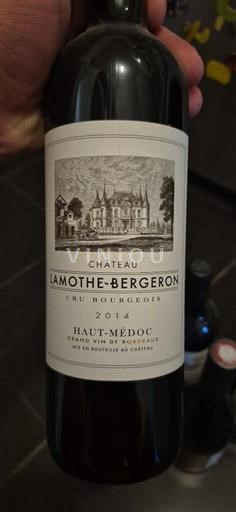 Burdeos Haut-Médoc Cru Bourgeois Château Lamothe-Bergeron 2014