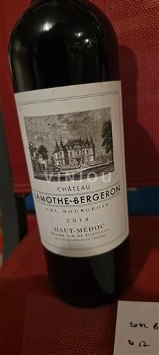 Bordeaux Haut-Médoc Cru Bourgeois Château Lamothe-Bergeron 2014