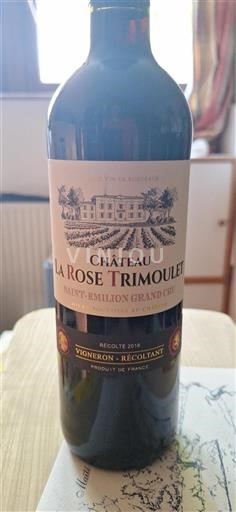 Bordéus Saint-Émilion Grand Cru Grand Cru Château La Rose Trimoulet 2018