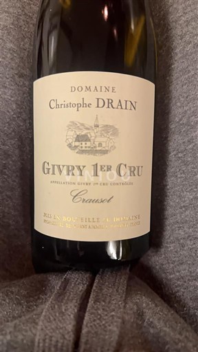 Burgundija Givry Premier Cru Domaine Christophe Drain Crausot 2022
