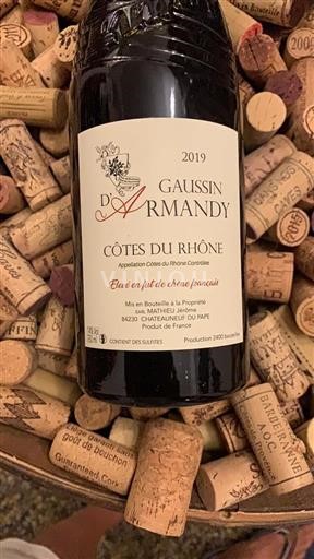 Rona dolina Côtes-du-Rhône Gaussin Armandy 2019