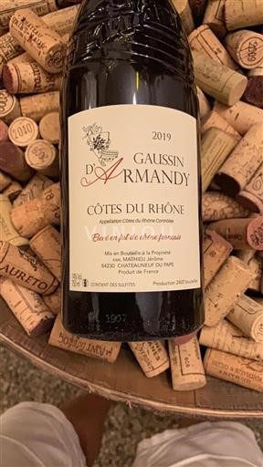 Rona dolina Côtes-du-Rhône Gaussin Armandy 2019