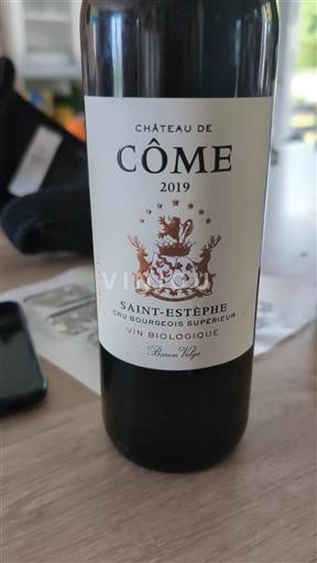 Burdeos Saint-Estèphe Cru Bourgeois Supérieur Château Côme 2019