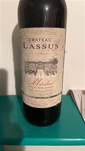 Burdeos Médoc Cru Bourgeois Château Lassus 1998