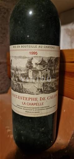 Burdeos Saint-Estèphe Calon Ségur La Chapelle 1995
