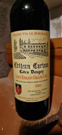 Burdeos Saint-Émilion Gran Cru Château Carteau Côtes Daugay 2004