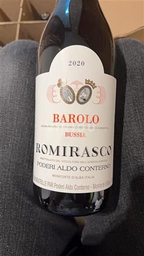 Piedmont Barolo Poderi Aldo Conterno Romirasco 2020