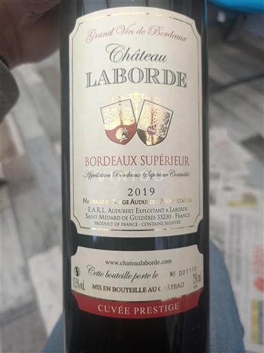 Bordeaux Bordeaux superiore Château Laborde Prestige 2019