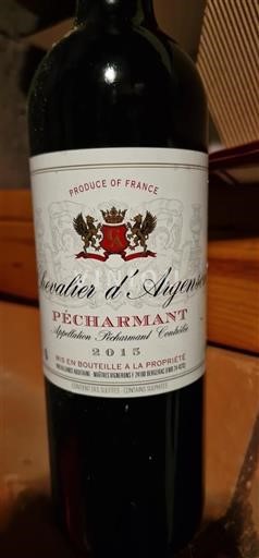 Sydväst Pécharmant Chevalier Argensac 2015