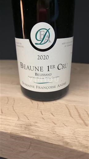 Burgundi Määrittelemätön Premier Cru Domaine Françoise André Belissand 2020