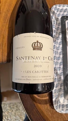 Bourgogne Santenay Premier Cru Les Frères Muzard Les Cabottes 2020