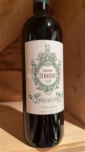 Bordeaux Margaux Grand Cru Château Ferrière 2015