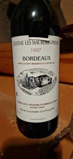Bordeaux Château Les Mauberts-Privat 1997