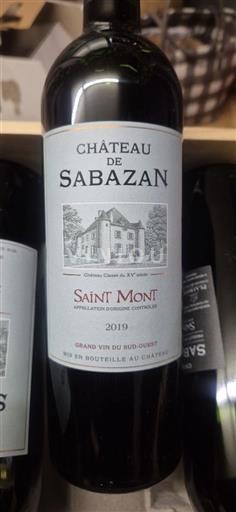 Tây Nam Saint-Mont Château Sabazan 2019