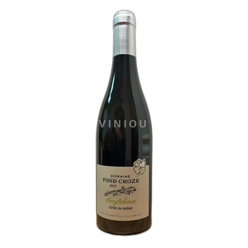 Vin Blanc sec Confidence Fond Croze 2022 France Vallée du Rhône Côtes-du-rhône AOC