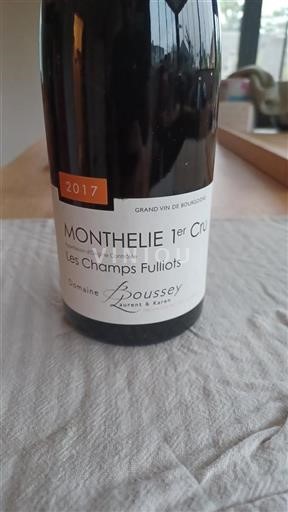 Burgund Monthélie Premier Cru Domaine Boussey Les Champs Fulliots 2017