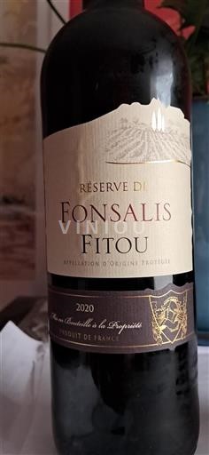 Languedoc Fitou Fonsalis Réserve 2020