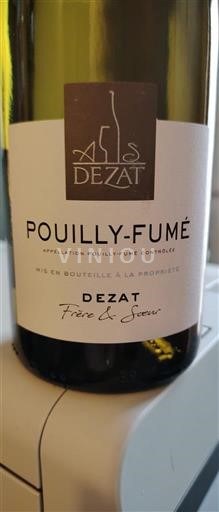 Thung lũng sông Loire Pouilly-fumé Dezat Frère & Sœur 2024