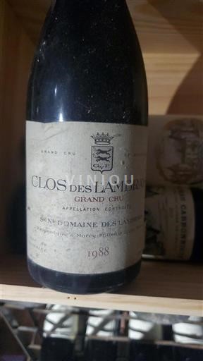 Burgundi Clos-des-lambrays Grand Cru Domaine Des Lambrays 1988