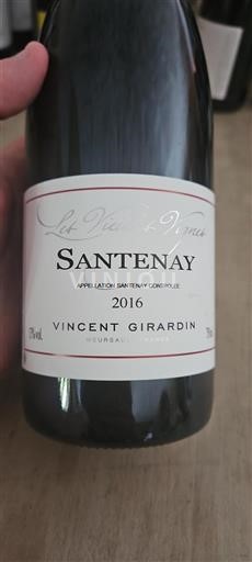 Borgoña Santenay Vincent Girardin Les Vieilles Vignes 2016